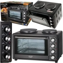 Piekarnik elektryczny z kuchenką 2 palnikową Adler AD 6020  36 L