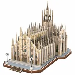 PUZZLE 3D Katedra w Mediolanie Milano zestaw XXL 251 elementów skala 1:290