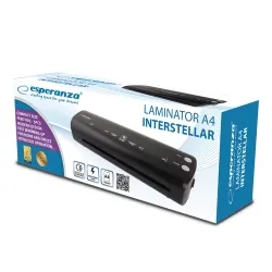 Laminator do dokumentów A4 Esperanza INTERSTELLAR dwa rodzaje laminacji na zimno i na gorąco