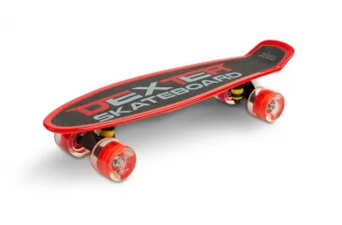 Deskorolka Caretero Toyz DEXTER + kask i ochraniacze - czerwona
