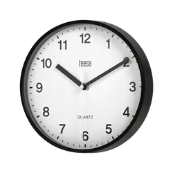 Zegar ścienny Teesa 20 cm - czarny