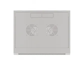 Szafa instalacyjna RACK wisząca 19'' 18U 570x450 drzwi szklane Lanberg - szara