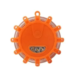 Lampa ostrzegawcza 12+3 LED LTC kempingowa flara na baterie