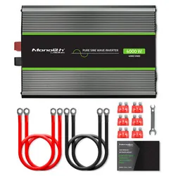 Przetwornica napięcia Qoltec Monolith 12V/230V 2000W/4000W USB Czysty Sinus