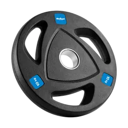 Zestaw obciążeń żeliwnych gumowanych otwór olimpijski 51mm REBEL ACTIVE  2x10kg