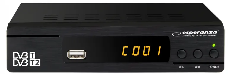 Cyfrowy zestaw DVB-T antena pokojowa + tuner DVB-T/T2 EV104