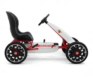 Gokart na pedały Milly Mally Abarth biały