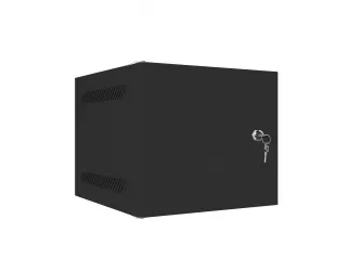 Szafa instalacyjna RACK wisząca 10&#039;&#039; 4U 280x310 drzwi metalowe Lanberg - czarna