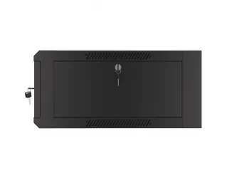 Szafa instalacyjna RACK V2 wisząca 19'' 4U 570x600 drzwi szklane Lanberg  - czarna