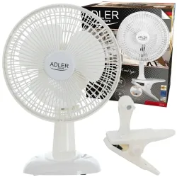 Wentylator 15 cm z klipsem + podstawa Adler AD 7317
