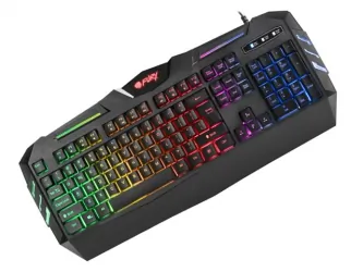 Klawiatura gamingowa podświetlana dla graczy FURY SPITFIRE + mata + mysz + słuchawki