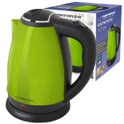 Elektryczny czajnik metalowy Esperanza VICTORIA  1,8L - zielony