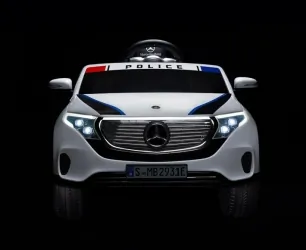 Samochód auto na akumulator Caretero Toyz Mercedes-Benz EQC 400 POLICJA akumulatorowiec + pilot - biały