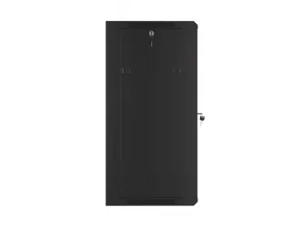 Szafa instalacyjna RACK wisząca 19'' 18U 570x450 drzwi szklane Lanberg - czarna