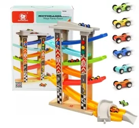 Drewniany tor samochodowy Brimarex Top Bright 6 ramp
