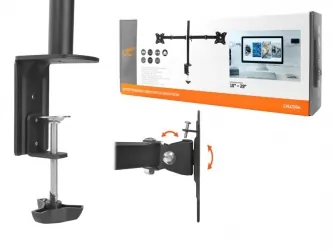 Uchwyt biurkowy obrotowy na 2 monitory LCD 10&quot;-29&quot; 