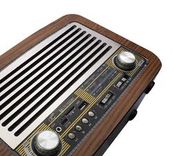 Radio przenośne z podświetleniem LTC OLZA RETRO Bluetooth USB