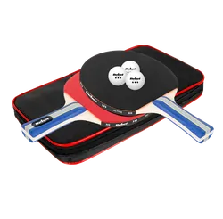 Zestaw rakietek do tenisa stołowego REBEL ACTIVE 2x rakietka   3x piłeczka   etui