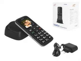 Telefon komórkowy dla seniora BT LTC MOB10 czarny SOS aparat