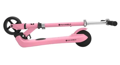 Hulajnoga elektryczna dla dzieci FUN WHEELS 100W 50kg - różowa