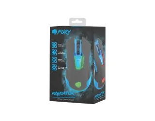 Klawiatura gamingowa podświetlana dla graczy FURY SPITFIRE + podświetlana mysz + duża mata + spiner