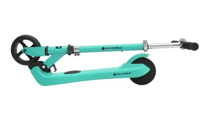 Hulajnoga elektryczna dla dzieci FUN WHEELS 100W 50kg - niebieska