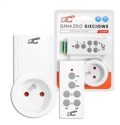 Gniazdo sieciowe sterowane pilotem LTC zdalnie sterowane