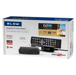 Tuner cyfrowy telewizji naziemnej DVB-T2 BLOW 6060FHD MINI