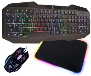 REBELTEC PATROL klawiatura dla graczy z podświetleniem RGB + mata + mysz