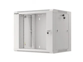 Szafa instalacyjna RACK wisząca 19'' 9U 570x450 drzwi szklane Lanberg  - szara