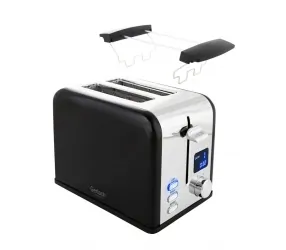 Toster z wyświetlaczem LCD na 2 kromki Gerlach GL 3221 czarny