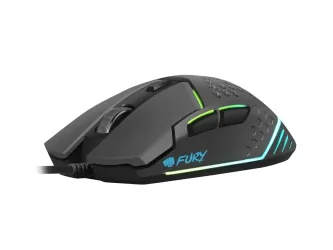 Mysz gamingowa FURY BATTLER 6400DPI podświetlenie lekka + mata