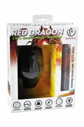 Optyczna podświetlana mysz dla graczy Rebeltec Red Dragon 2400 DPI