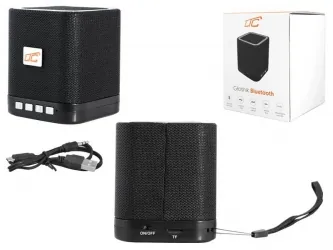 Głośnik Bluetooth LTC KOSTKA  z radiem FM AUX microSD - czarna