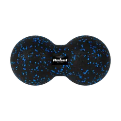 Duoball podwójna piłka do masażu 12cm REBEL ACTIVE - czarno-niebieski