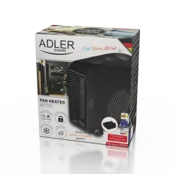 Termowentylator dwufunkcyjny Adler AD 7725b czarny