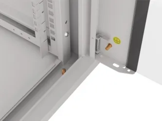 Szafa instalacyjna RACK wisząca 19'' 6U 570x600 drzwi szklane Lanberg  - szara