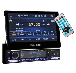 Radio samochodowe BLOW SlideX 1DIN 7'' RDS CarPlay Android Auto USB microSD Bluetooth   pilot