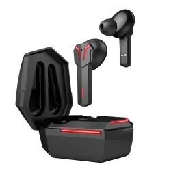 Bezprzewodowe podświetlane słuchawki bluetooth douszne TWS ART z mikrofonem czarne