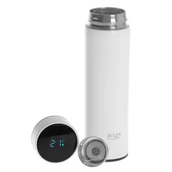 Termos z wyświetlaczem temperatury LED 473ml Adler AD 4506w biały