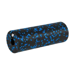 Mini wałek do masażu roller piankowy 5x15cm REBEL ACTIVE - czarno-niebieski