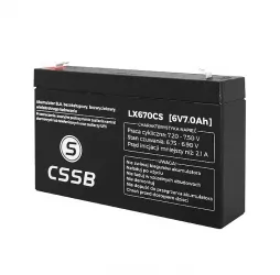 Akumulator żelowy CSSB 6V 7Ah