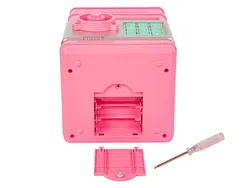 Sejf kasetka na zamek elektroniczny skarbonka dla dzieci BLOW SB-06 różowy