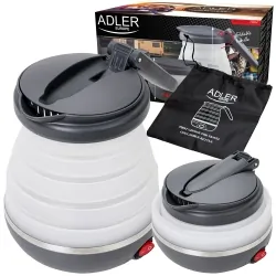 Elektryczny czajnik silikonowy składany turystyczny Adler AD 1279 0,6 L 750 W etui