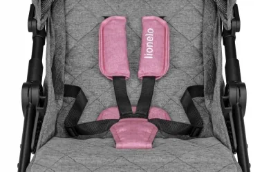 Wózek spacerowy LIONELO NATT  do 22 kg + moskitiera - różowy