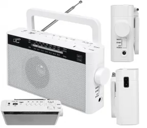 Przenośne radio LTC Sona z akumulatorem - białe