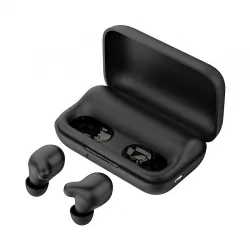 Bezprzewodowe słuchawki bluetooth TWS Haylou T15 powerbank 2200 mAh czarne
