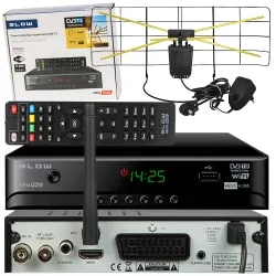 Tuner cyfrowy dekoder DVB-T2 BLOW 4815WIFI H.265/HEVC  + antena pokojowa