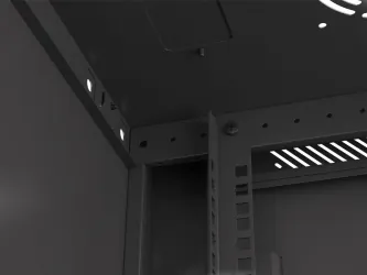 Szafa instalacyjna RACK V2 wisząca 19&#039;&#039; 4U 600x450 drzwi szklane Lanberg  - czarna