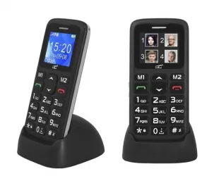 Telefon komórkowy dla seniora BT LTC MOB10 czarny SOS aparat + etui